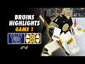 Bruins game 1 playoff highlights best of bostons dominant performance against the maple leafs