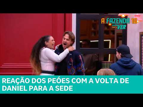 A FAZENDA: Veja reação dos peóes com a volta de Daniel para a sede ‘O imparável está de volta’