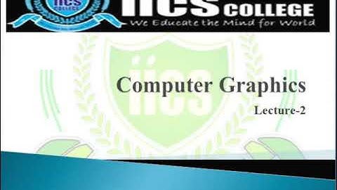 Computer Graphics | Lecture -2 | Types of Computer Graphics | By Devendra Sir | IICS COLLEGE