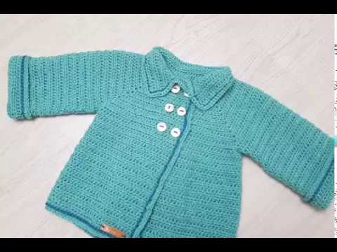 youtube crochet baby jacket