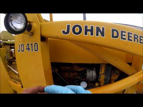 How To Replace Diesel Fuel Filter John Deere 410 Backhoe