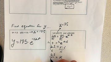 AP calculus - Law of Exponential Change (7.4 - part 2)