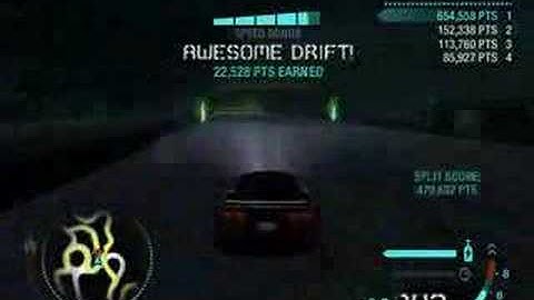 Need for speed: Carbon - More than 1 000 00 drift points