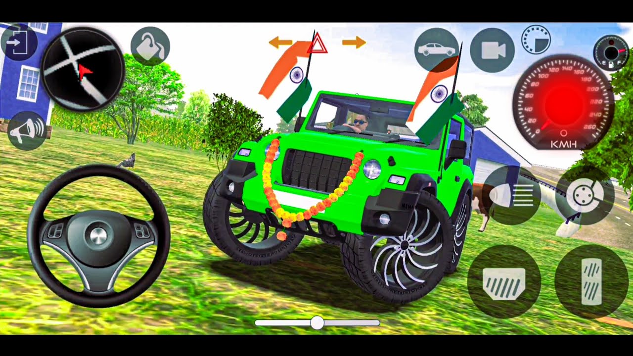 Modified❤️ Mahindra😈😊 Thar Car Games: Indian Cars (Gadi Wala Game) - Car Game Android Gameplay 
