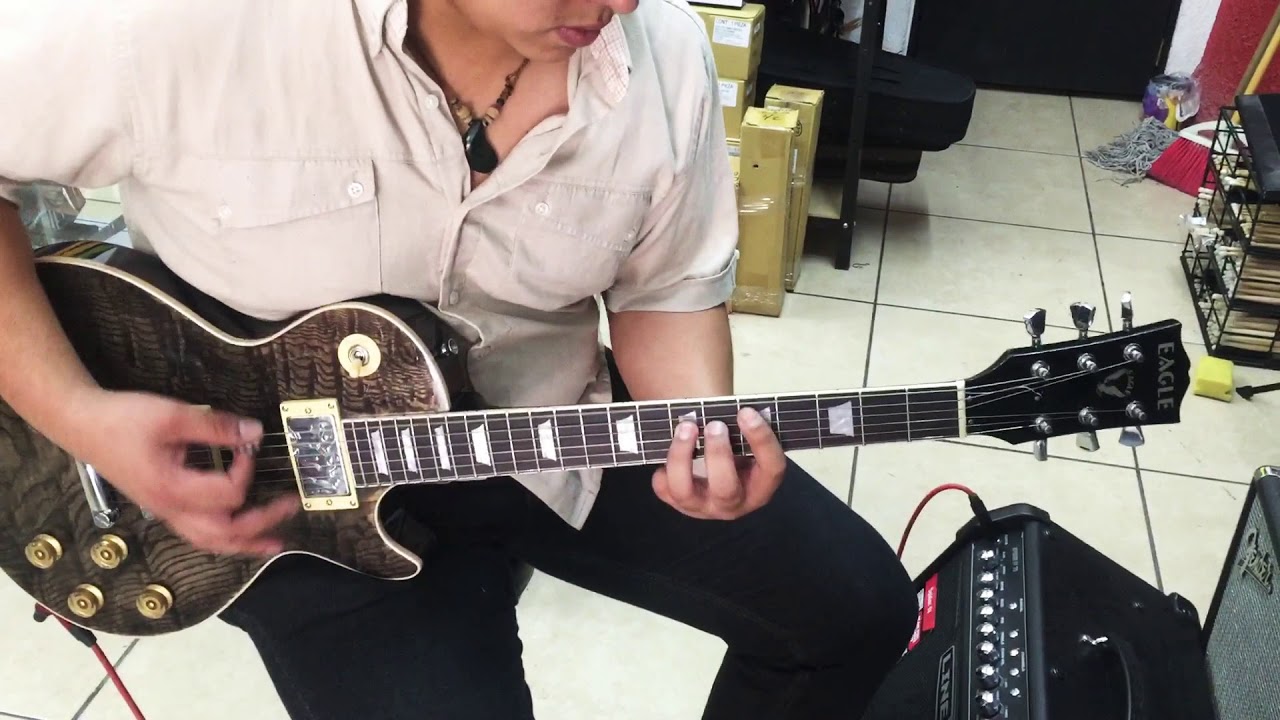 Impro guitarra eagle les paul - YouTube
