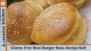 Gluten Free Real Burger Buns Recipe|| How To Make Soft Gluten Free Buns by #acreativekitchen screenshot 5