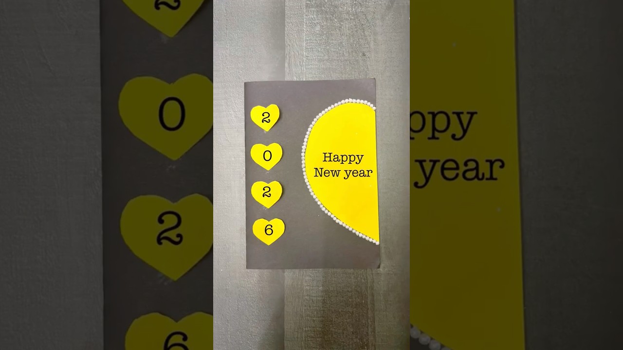 Diy simple new year greeting card / greeting card 