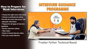 PYTHON Fresher Mock Interview  | Technical Round | PYTHON Interview for Fresher | vcube | kphb | hyd
