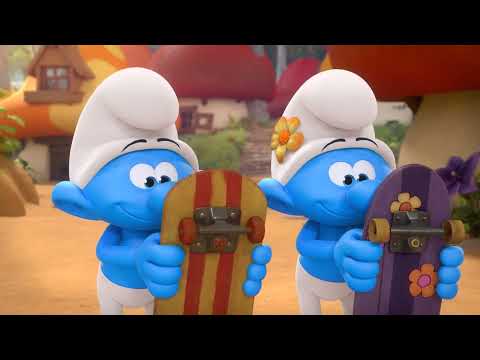 Trakais brauciens ar dēļiem! Kurš uzvarēs? • Smurfi • Oficiālais kanāls!
