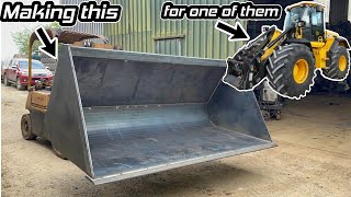 Making a JCB loading shovel bucket from scratch. Part 1