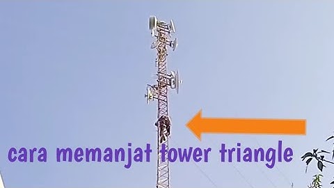 cara memanjat tower triangle