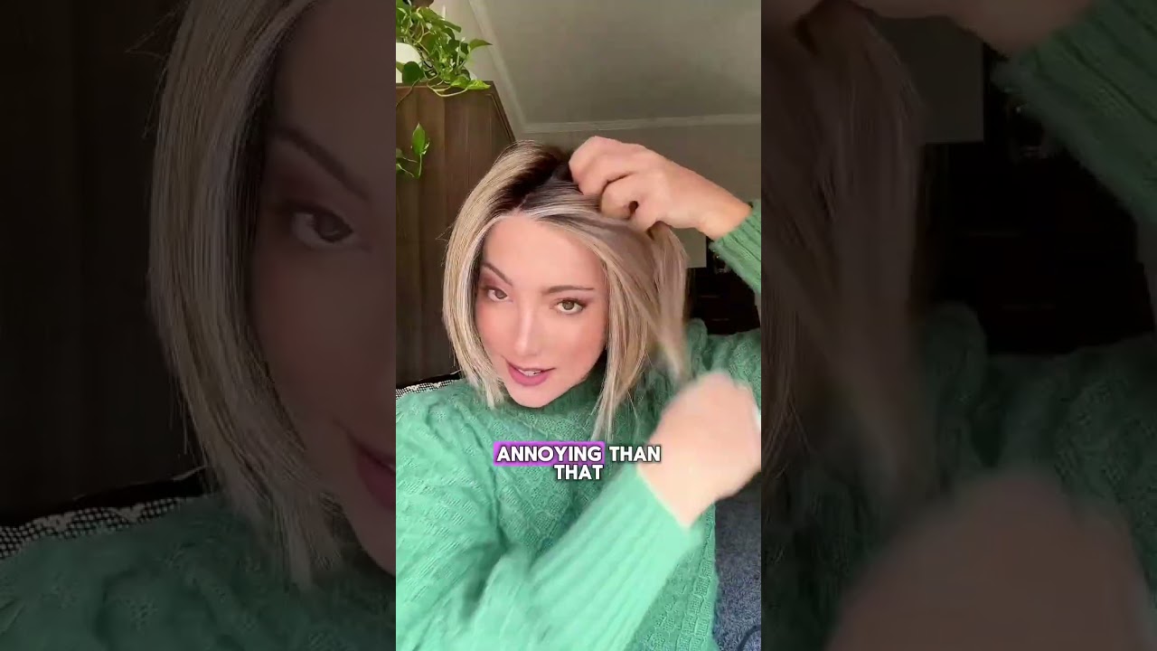 Restyling My Synthetic Wig for a Realistic Look ✨ Heat-Friendly Wig Tips + Parting Tricks