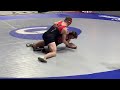 Central’s Jack Ring takes control against Natrona’s Nolan Hornecker in their 170-pound QF match