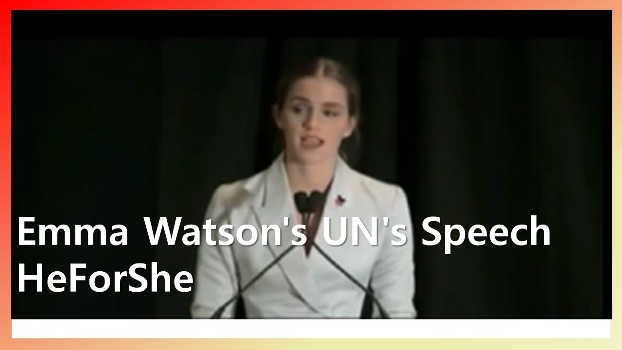 Emma Watson UN Speech Quote - YouTube