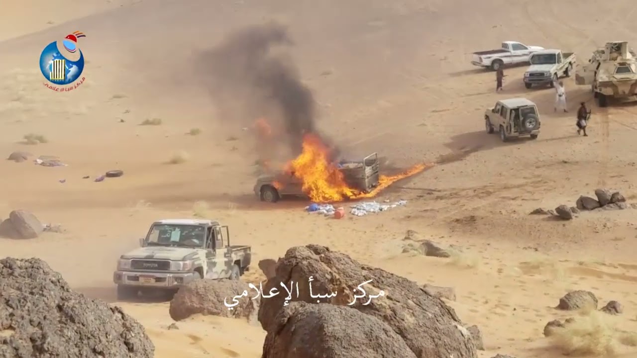 أثناء مطاردة 🔥 الحوثيين وإحراق اطقمهم والسيطرة على مواقعهم #جبهة_العلم 10-9-2020  10-9-2020