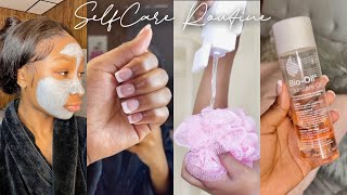 My Selfcare/Pretty Routine | Exfoliating,Shaving, Bodycare, Facial, + Nails | Anaiya Forever