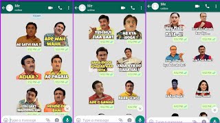 Tarak mehta ka oolta chasma stickers whatsapp per kaise add kare /tarak mehta stickers for whatsapp screenshot 2