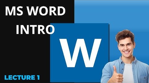MS word 2007|Introduction to MS word|Lecture 1|Urdu Hindi Complete Tutorial