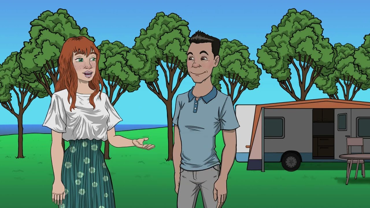 Deutschfuchs - Lektion 306 - Sophie will wissen, ob alles geklappt hat. - Amin und Sophie im Urlaub