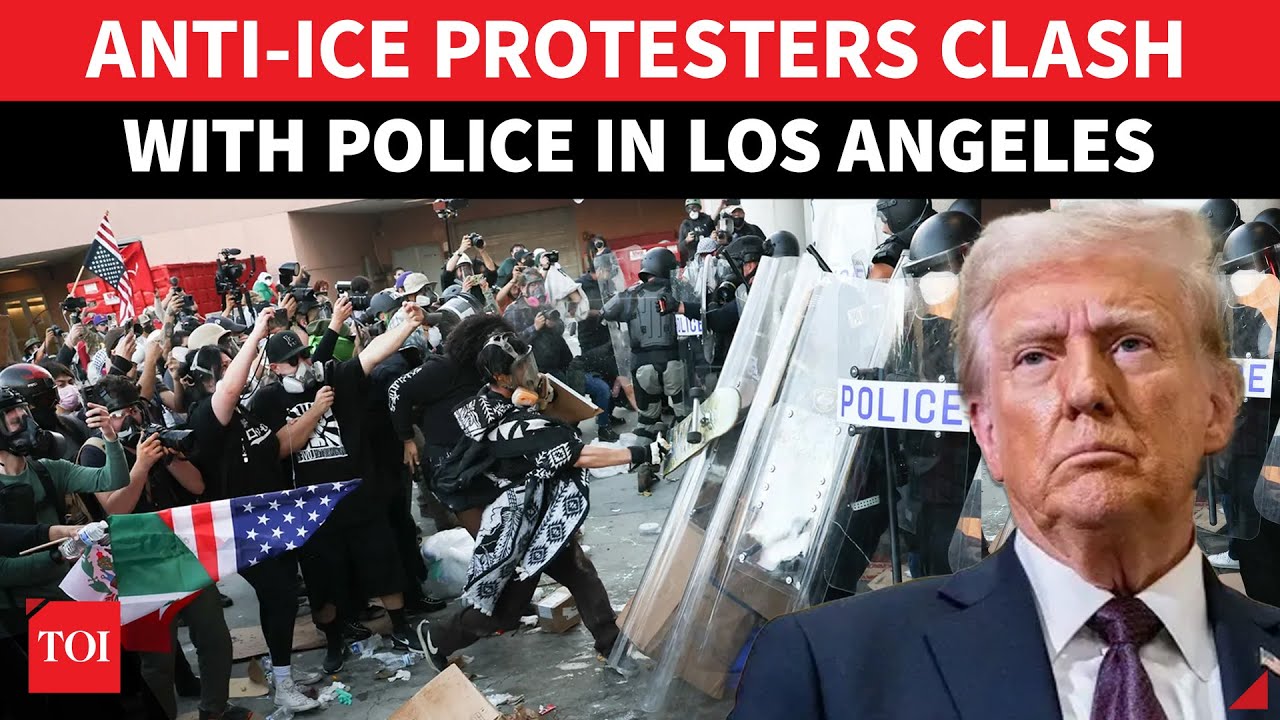 Los Angeles Erupts In Riots; Scores Clash With Police, Blast ICE Ops | Streets On Fire | Watch