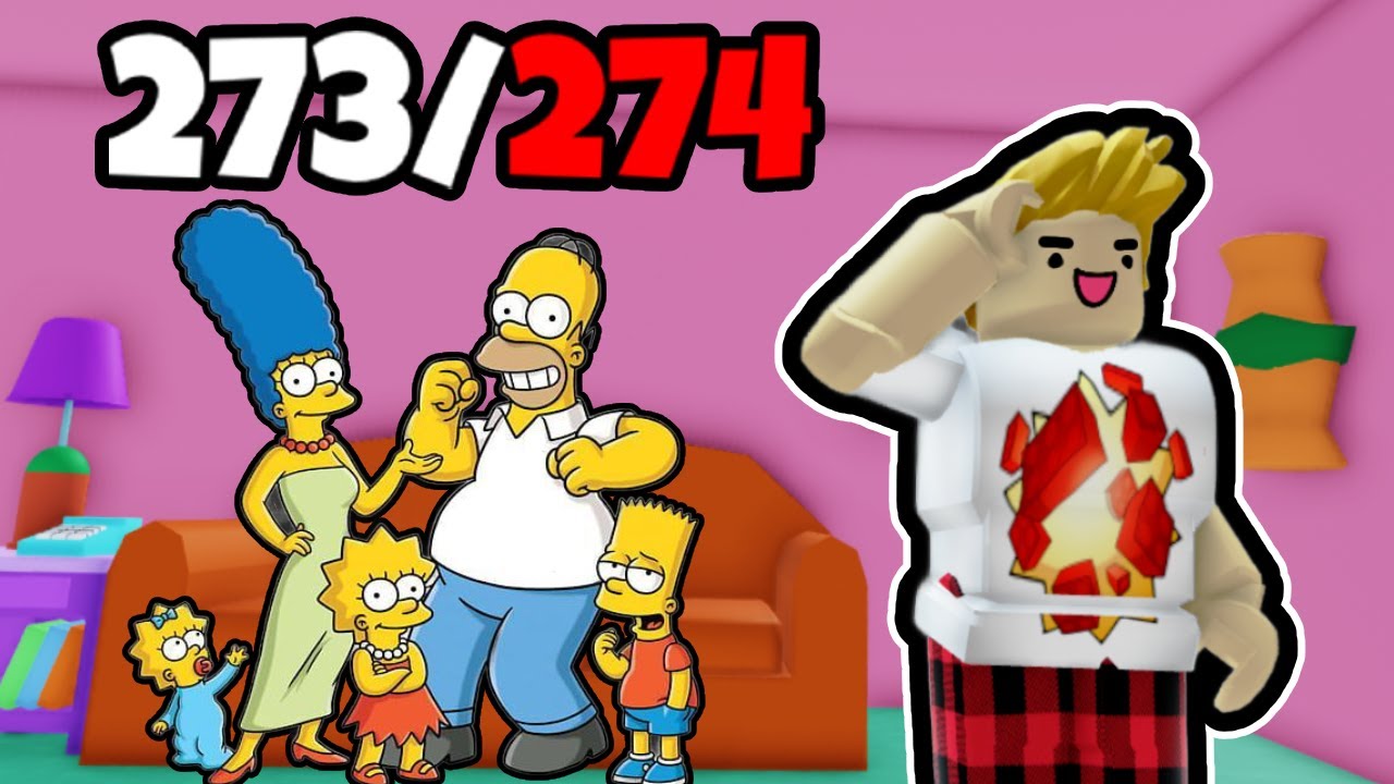 Finding all 274 Simpsons in Roblox find the simpsons...