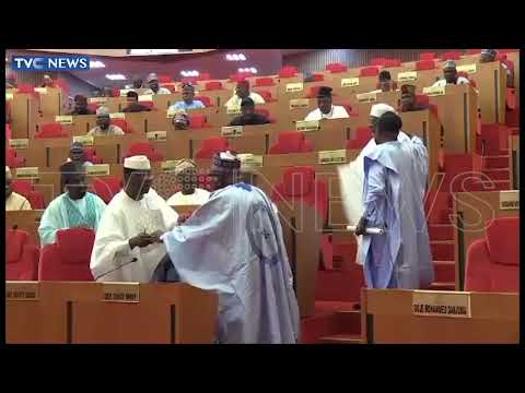 WATCH: Drama As Senators Fight Over Seat In Newly Renovated  National Assembly