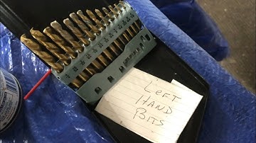 why use LEFT HAND “drill bits” (extracting broken bolts)