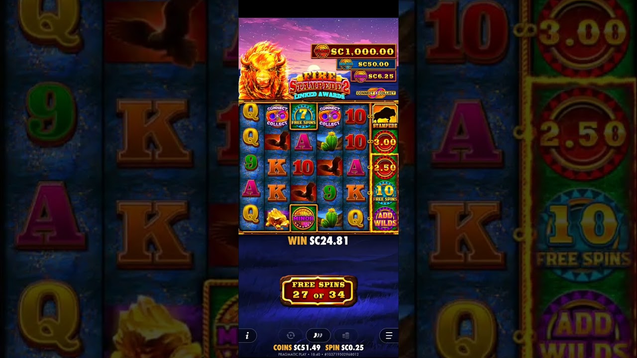 HUGE WIN ON FIRE STAMPEDE 2