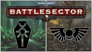Warhammer 40,000: Battlesector - 2000 Point Skirmish: NECRONS vs ASTRA MILITARUM on Fire Caste