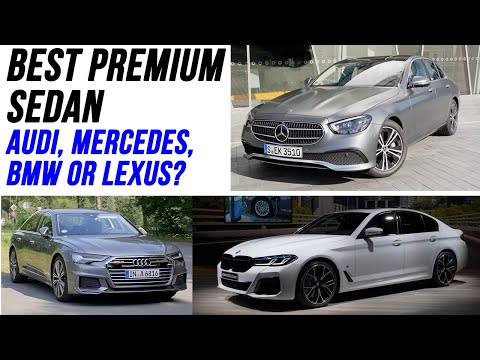 Сравнение лучшего седана премиум-класса Mercedes E-Class, BMW 5-Series, Audi A6 и Lexus ES