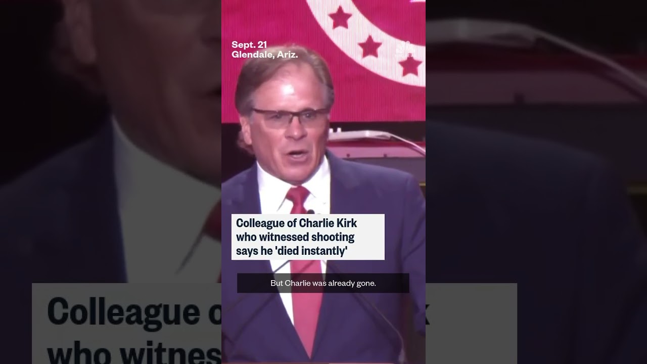 Colleague of Charlie Kirk who witnessed shooting says he ‘died instantly’