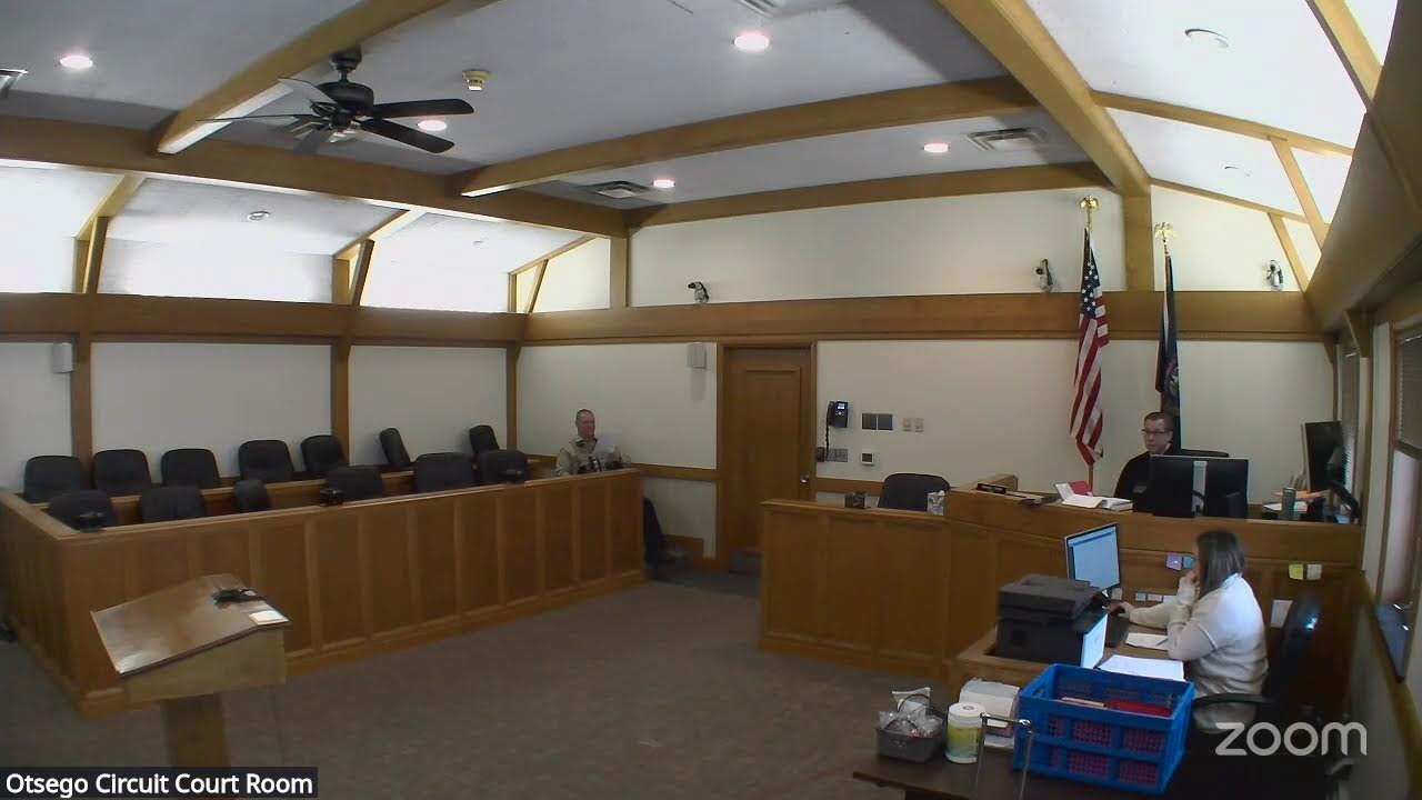 46th Circuit Court - Judge George Mertz - Otsego Docket 1/7/26