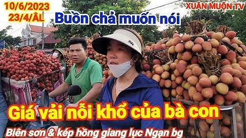 giá vải hôm nay 10/6/2023 giá vải xuống giá phần lớn dưới 1 con khổ cho bà con