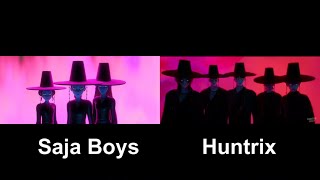 What It Sounds Like Saja Boys and Huntrix Side By Side Comparison