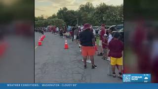Commanders draw biggest training camp crowd yet as fans line up before dawn