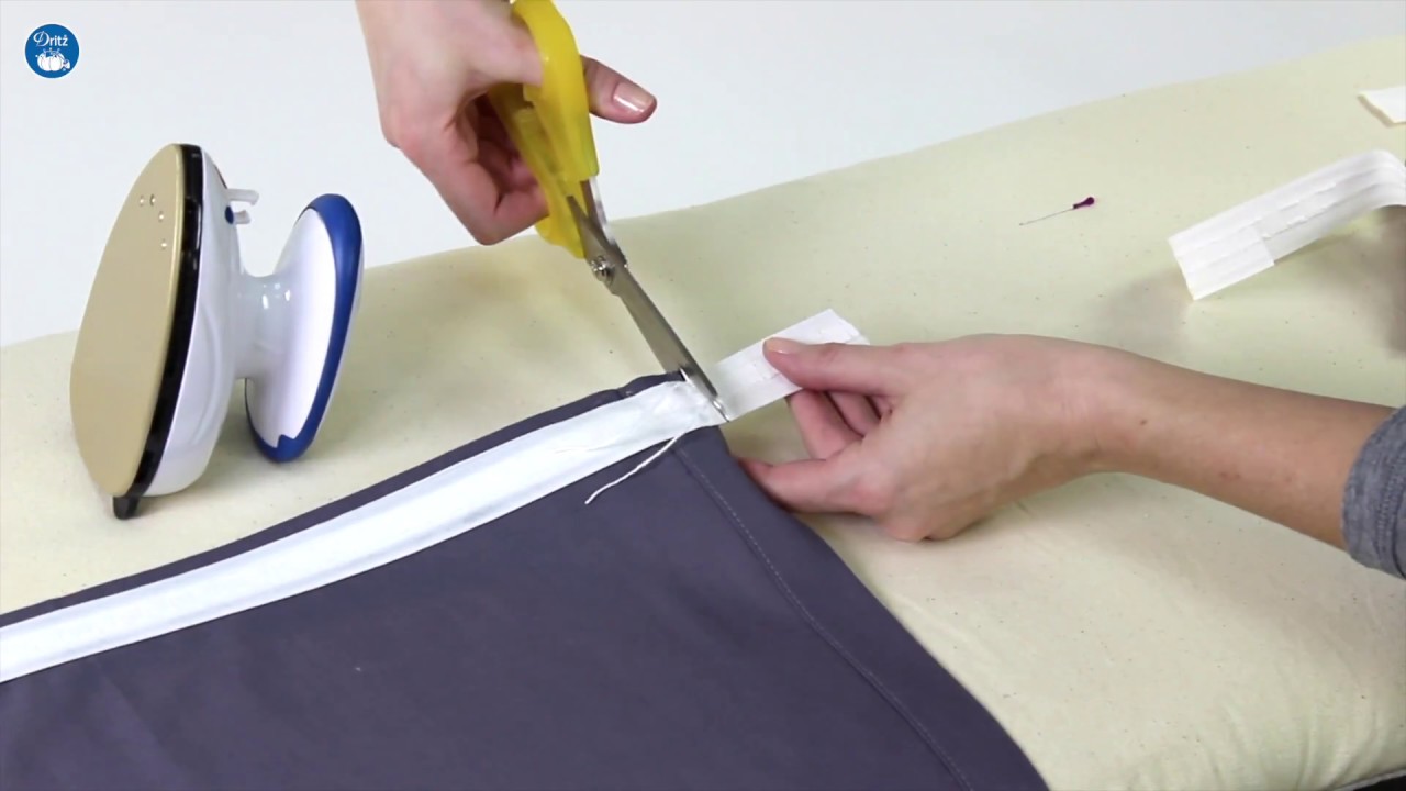 Using Fusible Hem Tape in Place of Stitching 