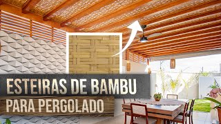FORRO EM ESTEIRAS DE BAMBU PARA PERGOLADO - YouTube