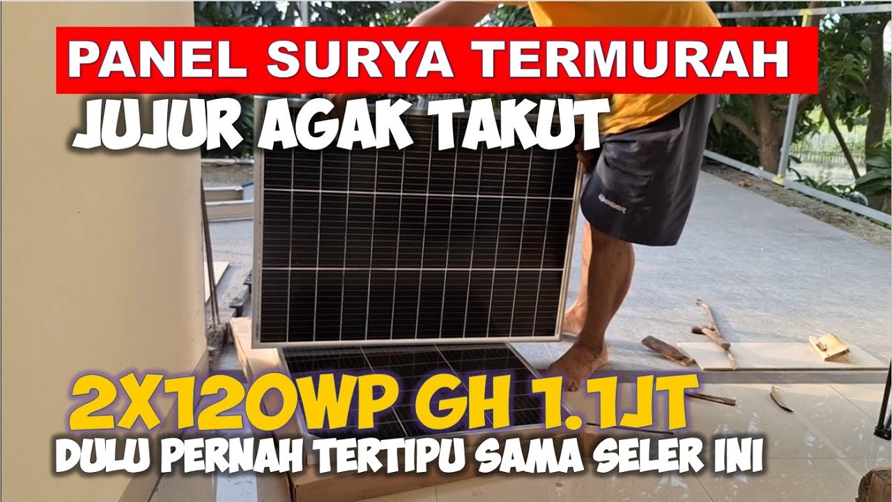 Panel Surya Murah Bisa untuk Upgrade PLTS Off Grid rumahan - YouTube