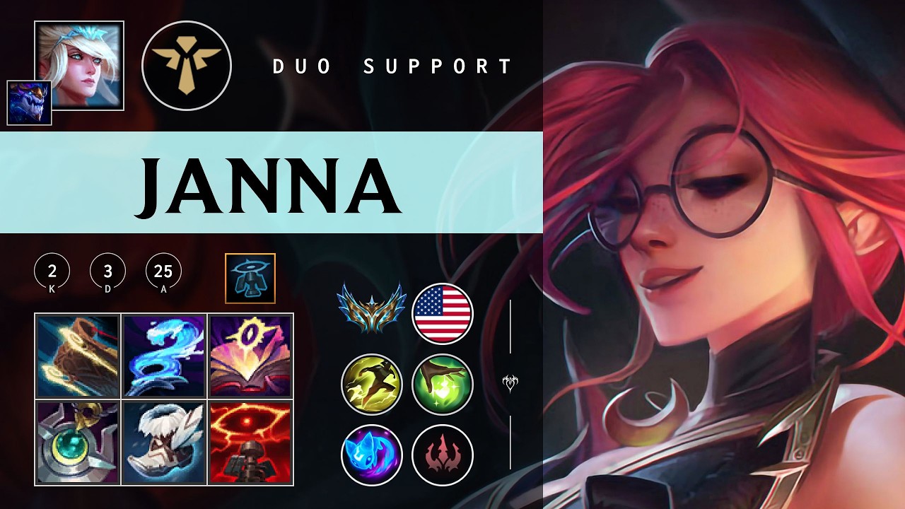 Janna Support vs Sona - NA Challenger Patch 26.04