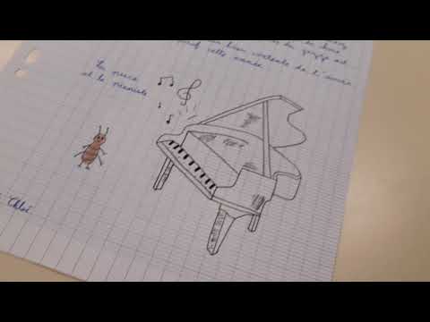 Vidéo 4-Création avec la Senza, piano à doigt africain, avec la classe de 6ème E2- Collège M. Chêne.