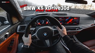 2024 BMW X5 xDrive30d (Facelift)  POV Test Drive 4K