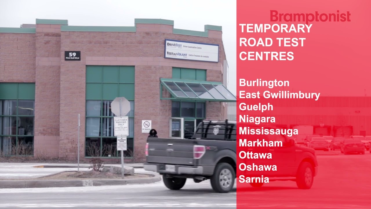 Temporary Closing of Drive Test - BRAMPTONIST Update