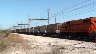 South Shore GP38-2s 2006 & 2007 Westbound Ogden Dunes, IN