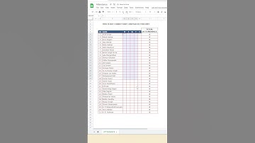 06 Smartest way to record Attendance in Tick box | #Excel #ExcelTips #excelshortsvideo #excelshort