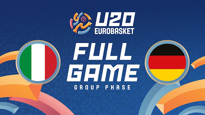 Group Phase | Italy v Germany | Full Basketball Game | FIBA U20 EuroBasket 2025