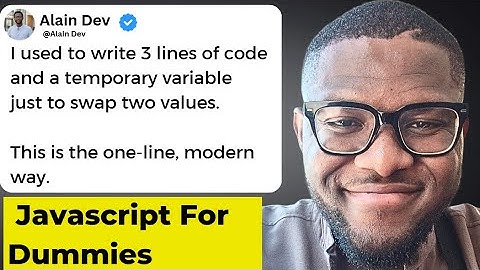 Stop Using Temporary Variables to Swap Values in JavaScript