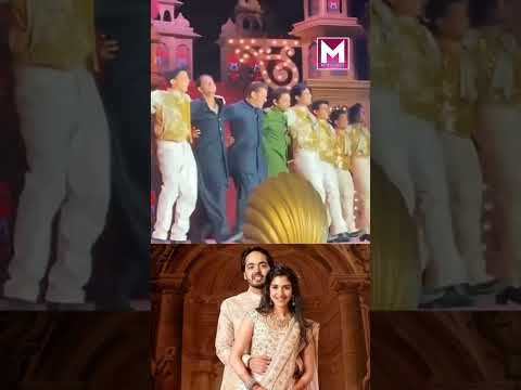 3-Khans Rock Pre wedding With Dance Moves On Naatu Naatu | #anantambani | #anantradhika | medhatv