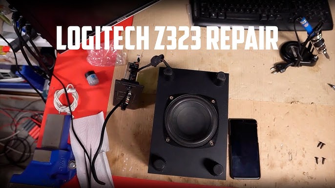 Look inside Z323 speaker - YouTube