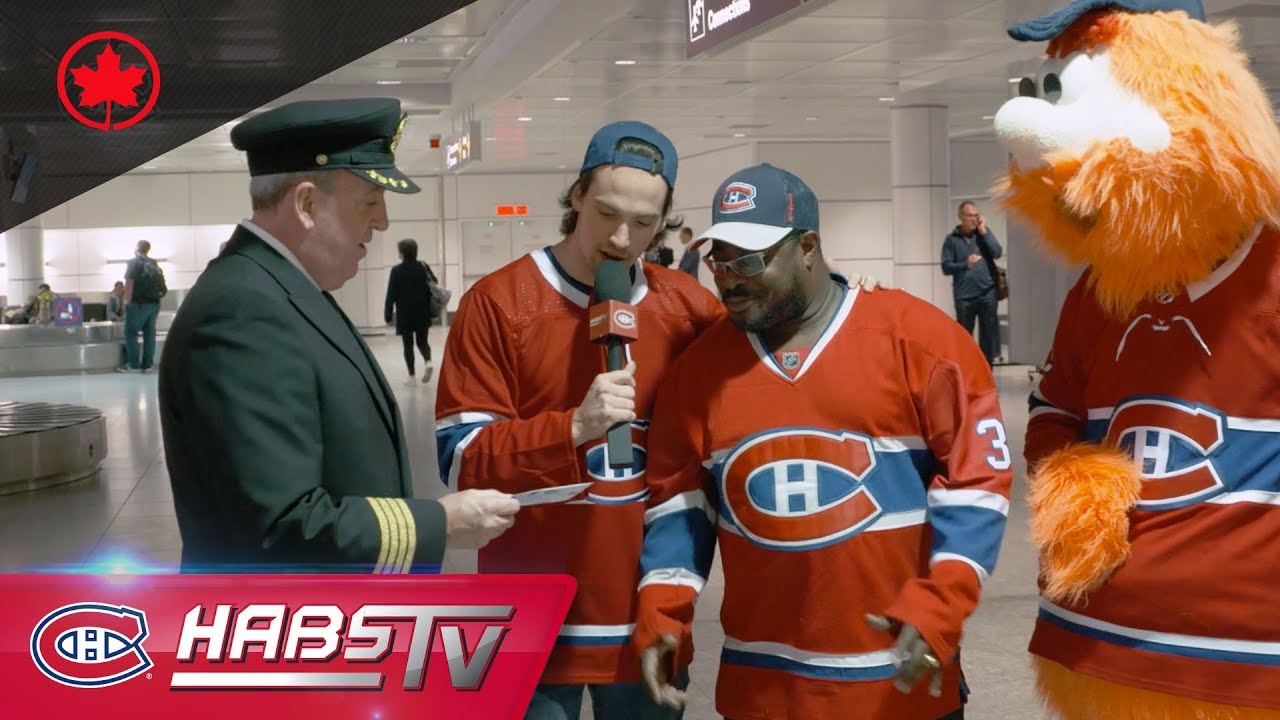 Air Canada and Youppi! surprise Habs fans at YUL