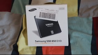 Распаковка твердотельного накопителя Samsung 850 EVO емкостью 250 ГБ [ПК, сборка 2015 г.]